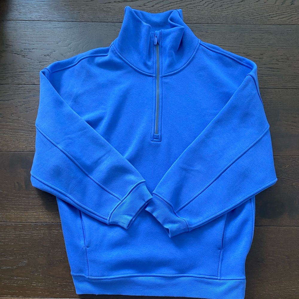 LULULEMON - QUARTER ZIP BLUE INDIGO Size S